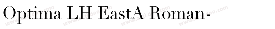 Optima LH EastA Roman字体转换